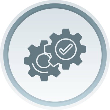 Ayarlar. Web simgesi basit illüstrasyon