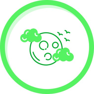 Mutlu yüz simgesi tasarımı vektör çizimi