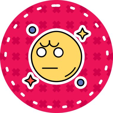 üzgün emoji simgesi, vektör tasarımı