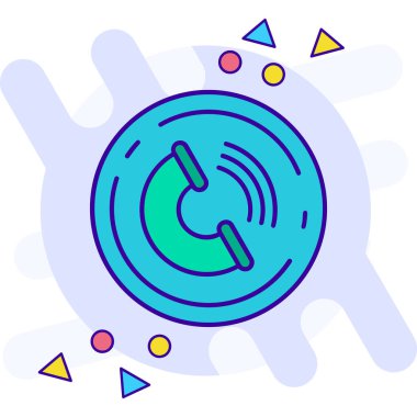 çip renk vektör simgesi kolayca düzenleyebilir ya da değiştirebilir