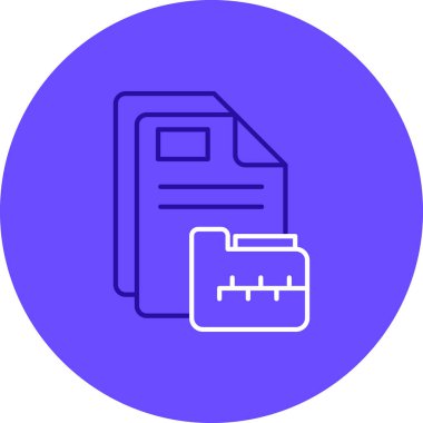 dosya dizini simgesi, vektör illüstrasyonu