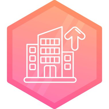 bina simgesi, vektör illüstrasyonu