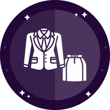 Takım elbise ve ceketin vektör çizimi