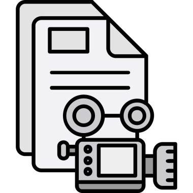 Dosya. Web simgesi basit illüstrasyon