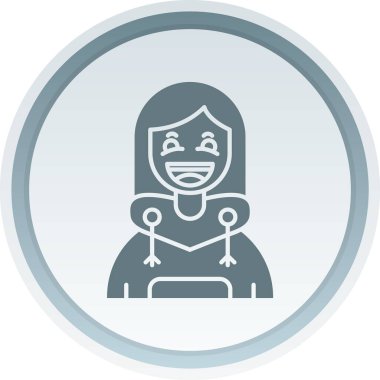 kadın simge vektör illüstrasyonu