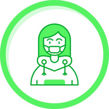 kadın simge vektör illüstrasyonu