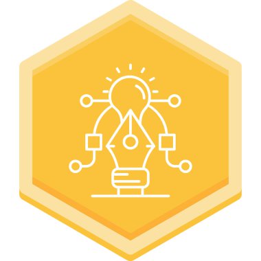 İnsan kafasının bir simgesinin vektör illüstrasyonu