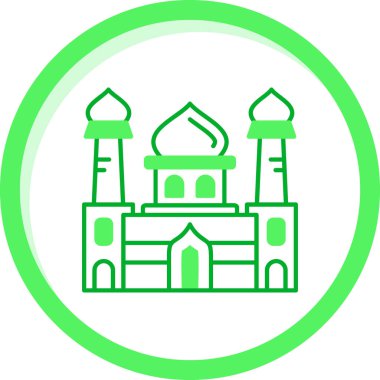 Cami. Web simgesi basit illüstrasyon