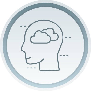 Vektör Beyin simgesi illüstrasyonu