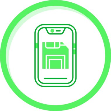 Akıllı telefon. Web simgesi basit illüstrasyon