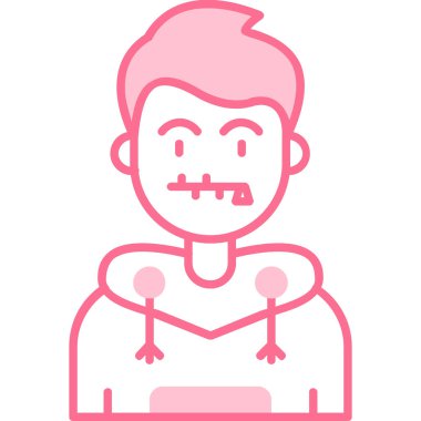 kızgın erkek avatar simgesi - özet biçimi