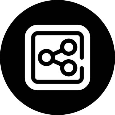 Paylaşım vektör satırı simgesi