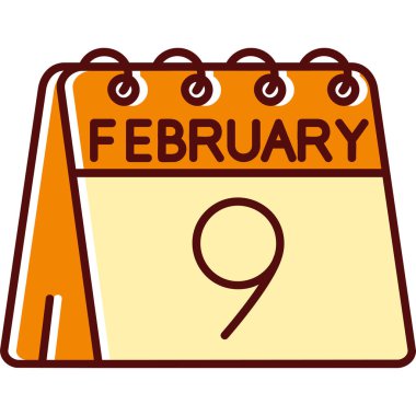 Düz stil takvim günü simgesi