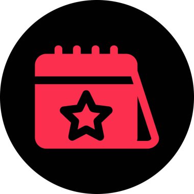 Takvim Vektörü Şekil Simgesi Tasarımı