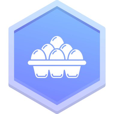 Yumurtalar. Web simgesi basit illüstrasyon