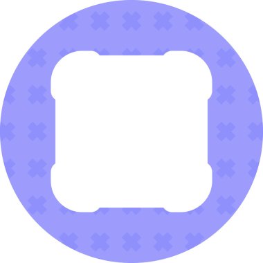 Tek bir harf simgesinin vektör illüstrasyonu