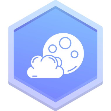 Bulut. Web simgesi basit illüstrasyon