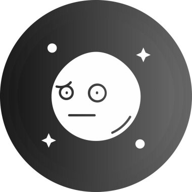 Ay. Web simgesi basit illüstrasyon