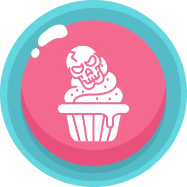 Cadılar Bayramı. Web simgesi basit illüstrasyon