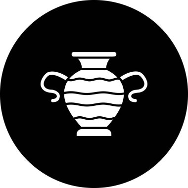 Vazo simgesinin vektör illüstrasyonu