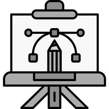 Tabela simgesi. Beyaz arkaplanda izole edilmiş web tasarımı için vektör simgesinin özet biçimi