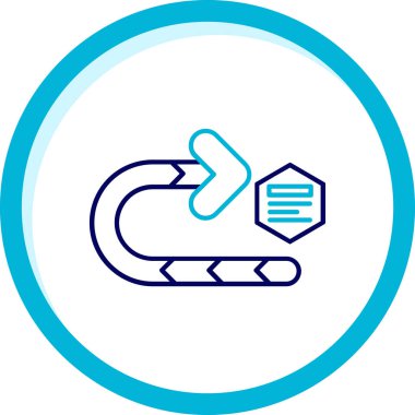 Vektör evrensel simgesi Trendy bakmak.