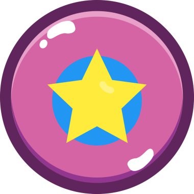 Rozet simge vektör çizim