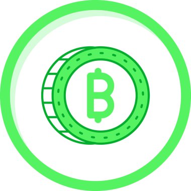 Bitcoin simgesi vektör illüstrasyonu