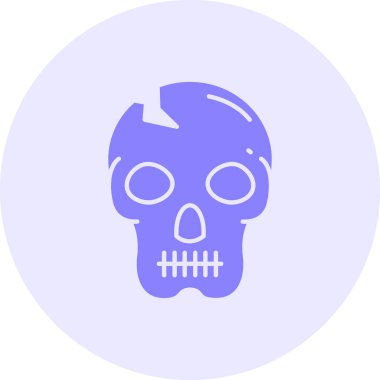 Kafatası. Web simgesi basit illüstrasyon