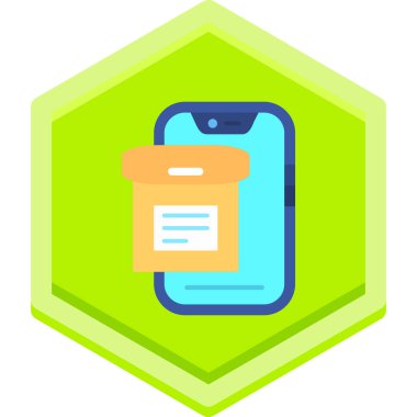 İleti vektör illüstrasyon tasarımlı akıllı telefon