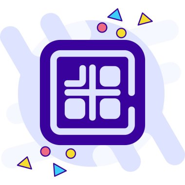 Modern bir simgenin vektör illüstrasyonu