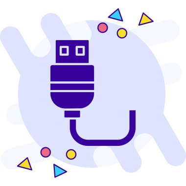 Bir robot simgesinin vektör illüstrasyonu