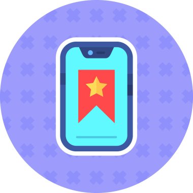 akıllı telefon simgesi vektör illüstrasyonu