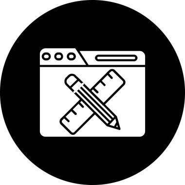 Modern eğitim ikonunun vektör illüstrasyonu