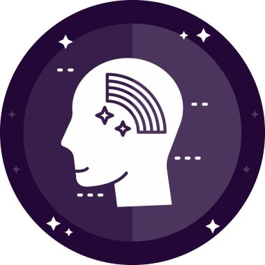 Bir erkek ve bir yıldızın vektör çizimi