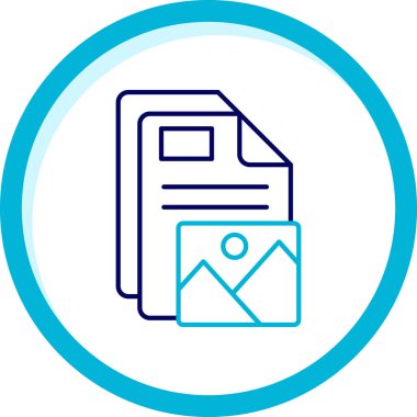 belge simgesi vektör illüstrasyonu