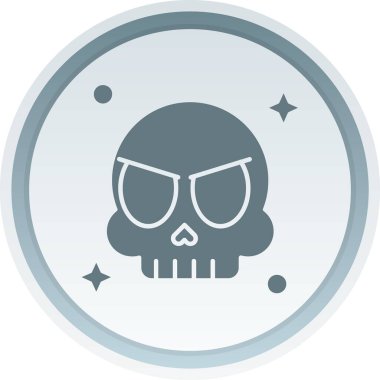 Cadılar Bayramı düz ikon vektör çizimi