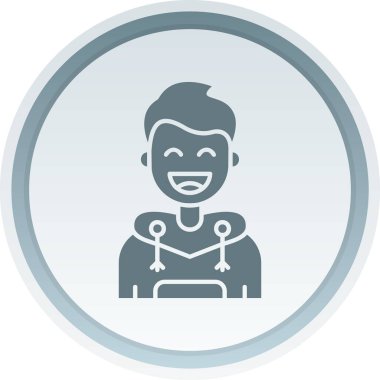 Bebek simgesi olan vektör adam