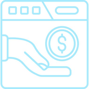 çamaşır makinesi ikon vektör çizimi