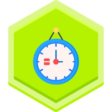 Saat simgesi vektör illüstrasyonu