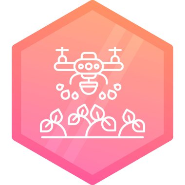 Bir çiftlik simgesinin vektör illüstrasyonu