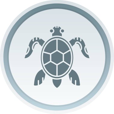 Kaplumbağa ağ ikonu vektör illüstrasyonu