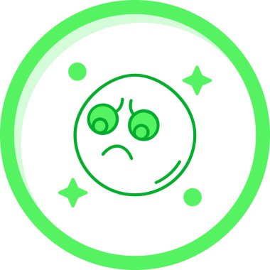 Ağlıyorum. Web simgesi basit illüstrasyon