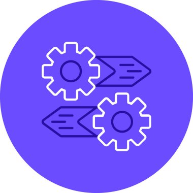 dişli simgesi vektör illüstrasyonu