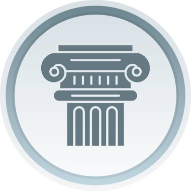 Eski Yunan çelenk simgesi düz stil