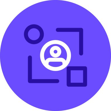 Bir harita simgesinin vektör illüstrasyonu