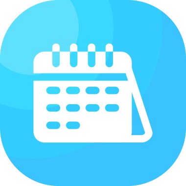 Takvim simgesi vektör illüstrasyonu