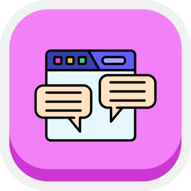 Web simgesi, haber vektör illüstrasyonu