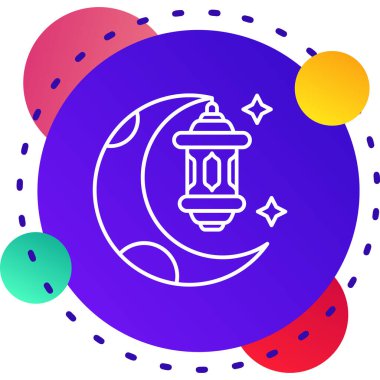 çizgi sihirli top simgesi beyaz arkaplanda izole edildi. Sihirli top. Renkli taslak konsepti. vektör