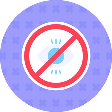 Kes şunu. Web simgesi basit illüstrasyon